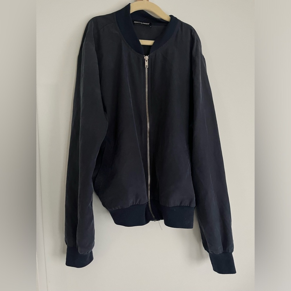 American Apparel Light Navy bomber jacket
